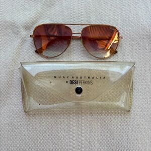 Quay Australia x Desi Perkins sunglasses and case #sunglasses